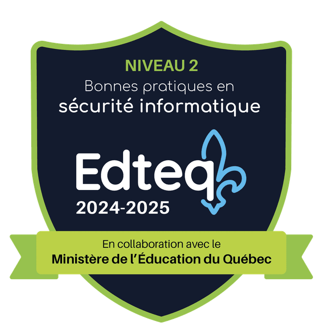 Badge de cybersécurité EDTEQ